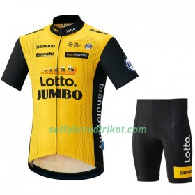 Fahrradbekleidung Radtrikot Kurzarm + Radhose Kurze 2018 LottoNL-Jumbo N001 